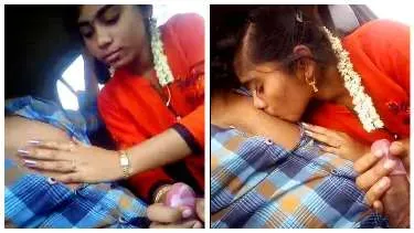 Desi sex mms The Tamil girl's handjob boyfriend's dick