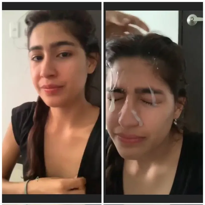 Desi mms porn Bf cum on her cute face