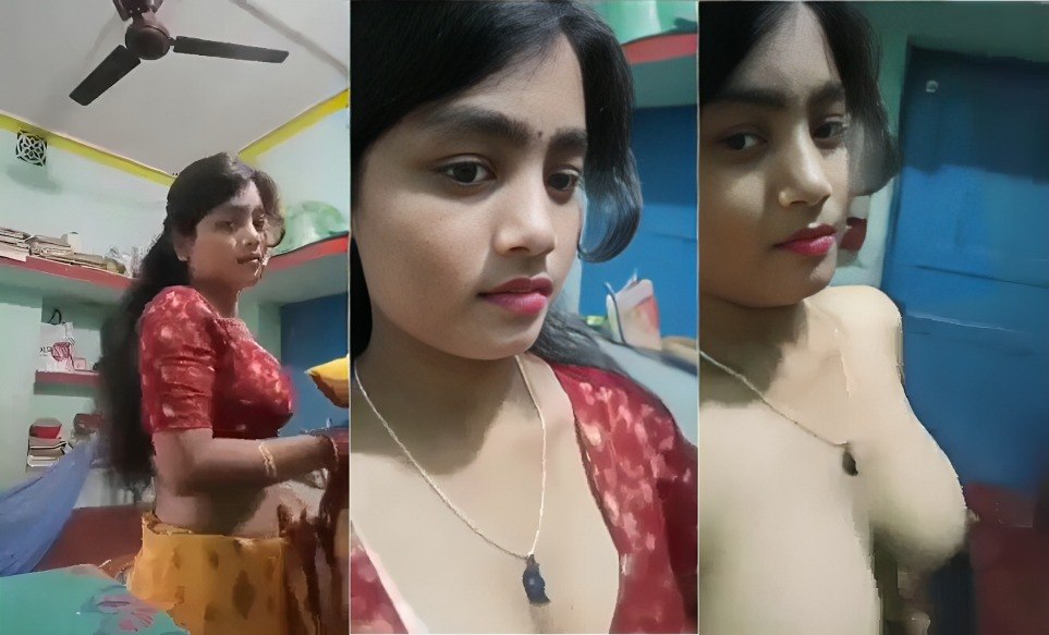 Desi Beautiful Sari Girl Stripping