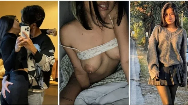 Hot desi girl with boyfriend teasing flashing her boobs