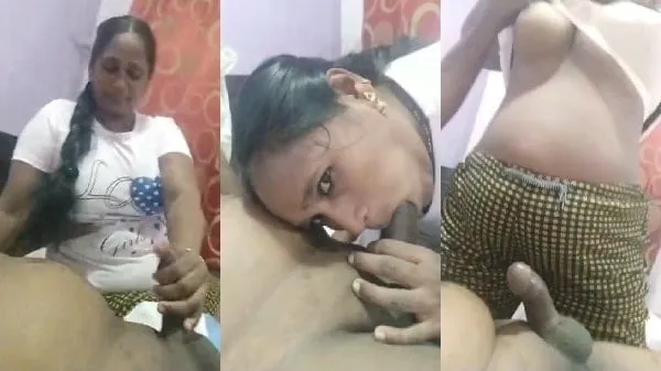 Xnxx hot video of Cheater Bhabhi Gives Blowjob