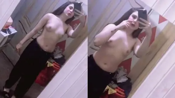 Viral naked video featuring a desi girlfriend