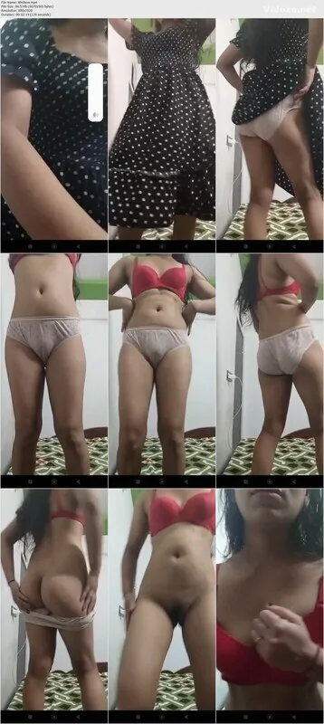 Horny Wife Stripping Teasing