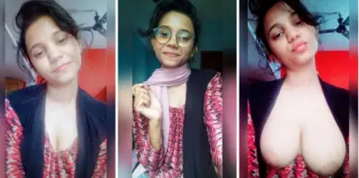Hot Cute Girlfriend Flashing her Boobs